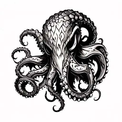 Kraken Half Leg Sleeve