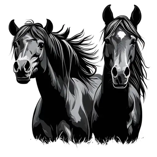 Dad Memorial With Horses