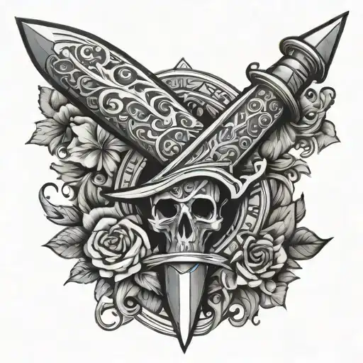 Dagger Tattoo Featuring