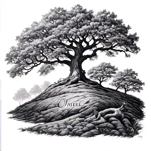 Family Oak Tree Name O'neill