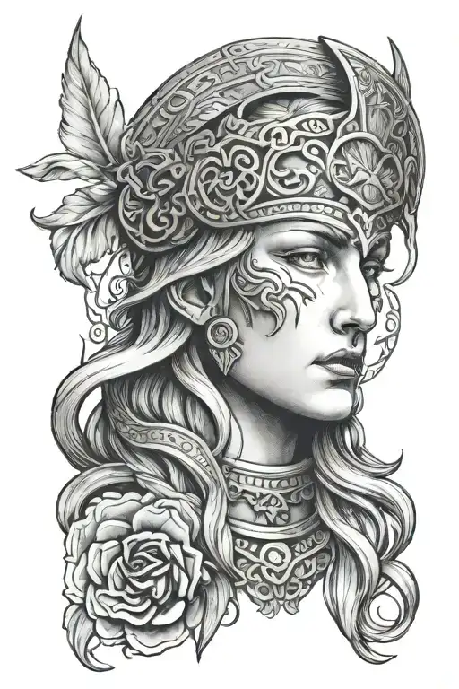 Odin Themed Greek Goddess