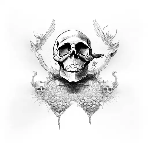 Skull And Monet