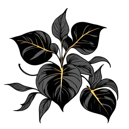 Tribal Abstract Golden Pothos