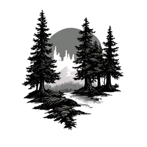 Skill With Forest Scene