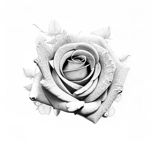 Delicate Rose Symmetrical