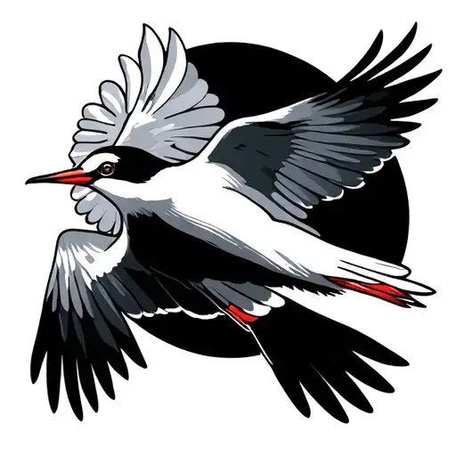 Mean Arctic Tern Bird Flying