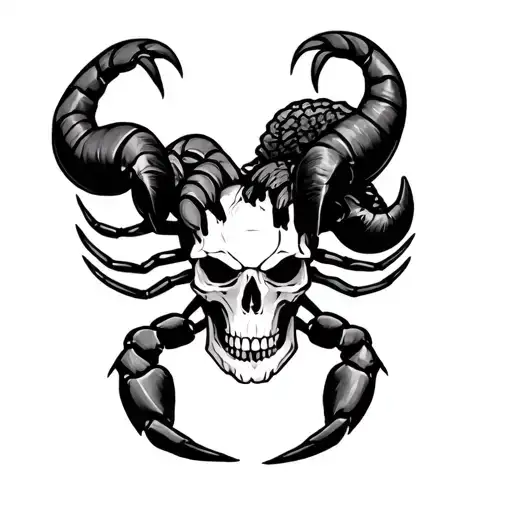 Aries Skull Et Scorpion Made