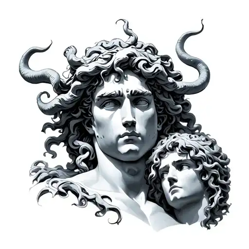 Perseus With Head Of Medusa Holding The Head