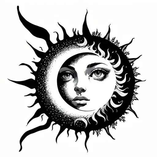 Sun And Moon Minimalist