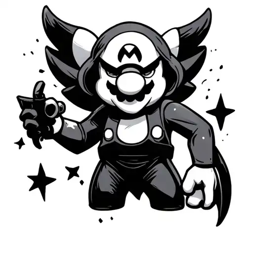 Buhuu Ghost From Mario Holding Super Star
