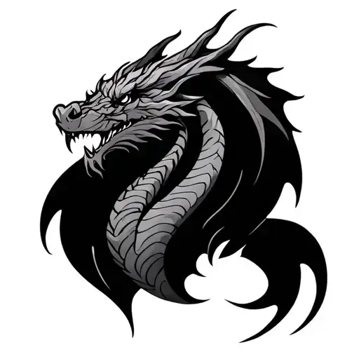 Celtic Dragon Design Moody