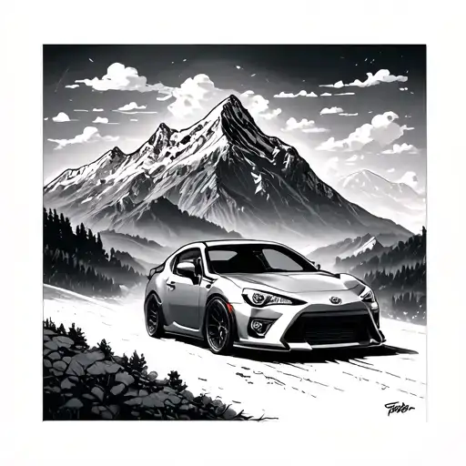 Mountain And Toyota 86