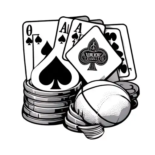 Dad Memorial With Poker Cards And Duke Basketball With Date And Time Of Death