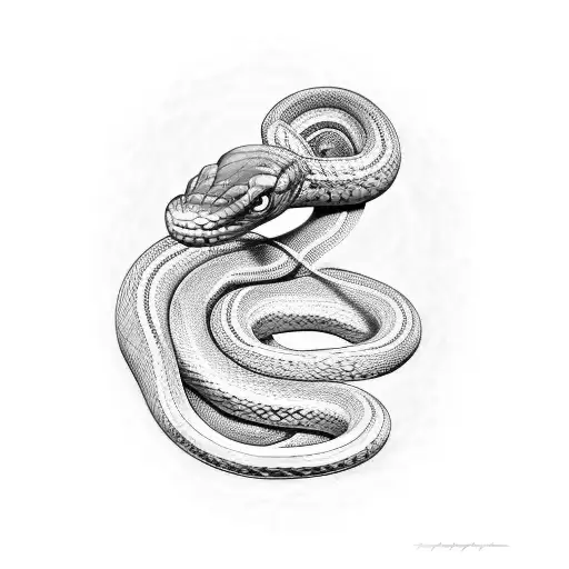 Coiled Snake