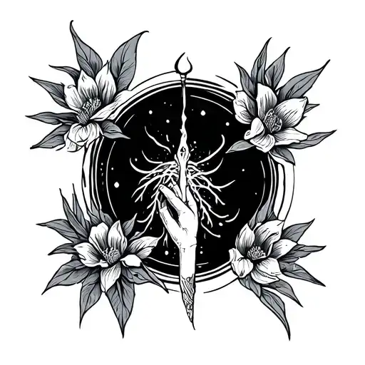 A Fine Line Tattoo With A Concept Of Having A New Life