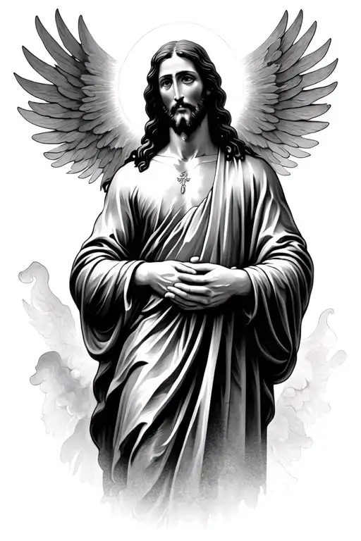 Jesus Christ Heaven Holding Hands