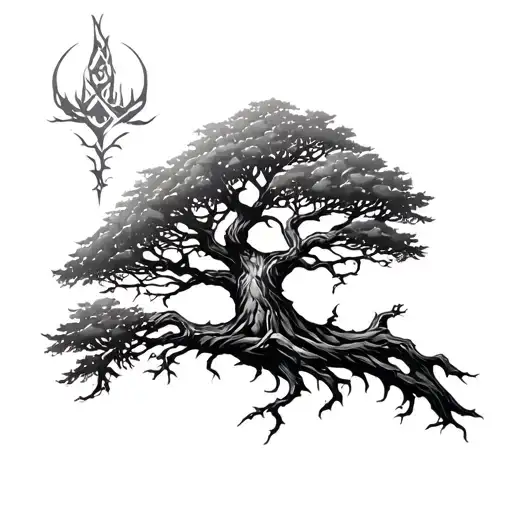 Norse World Tree Shoulder