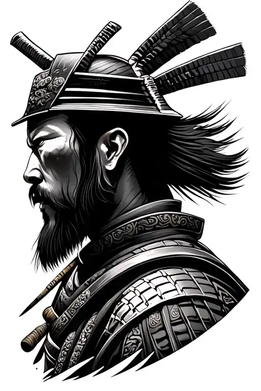 Samurai From Side View