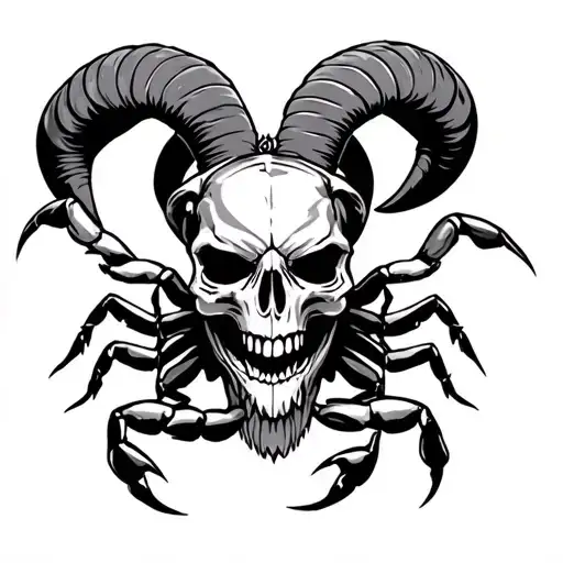 Aries Skull Et Scorpion Holding