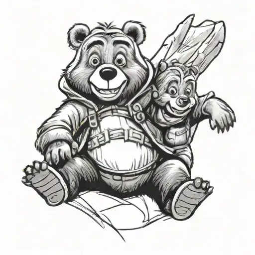 Cartoon Film Masha And The Bear In One