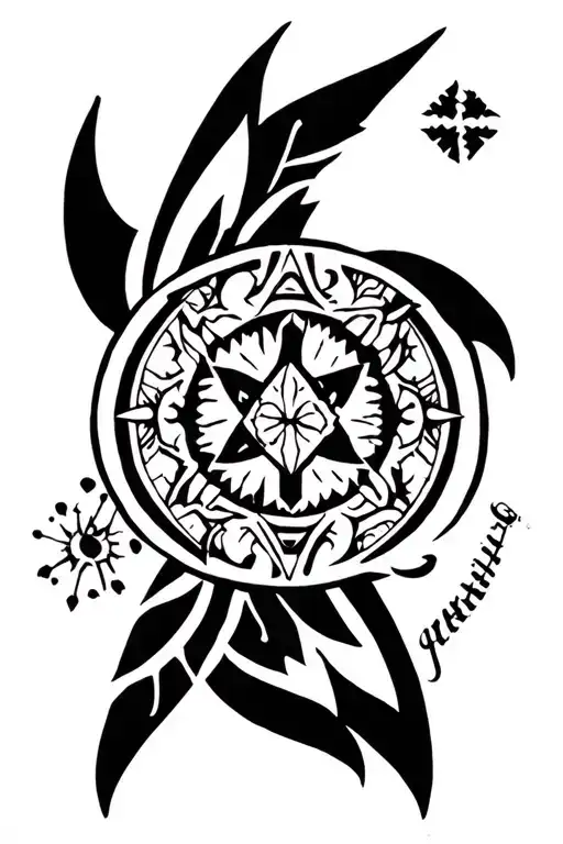 Sleeve Tattoo Featuring Nordic