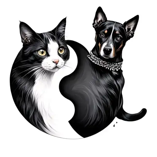 Yinyang Cat And Dog