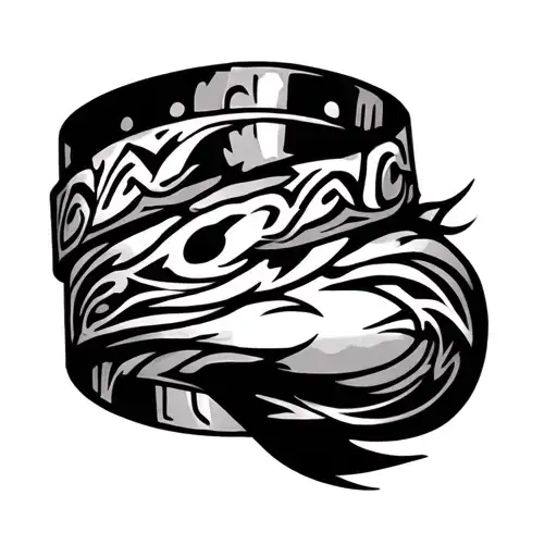 Create A Tribal Bracelet Tattoo Around The Biceps