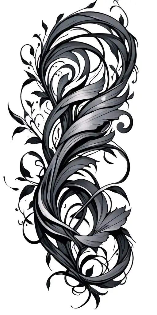 Vines And Ink Swirls Coupled