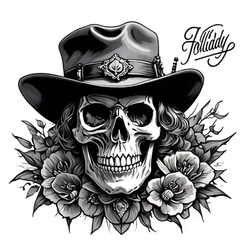 Skull Doc Holliday Traditional