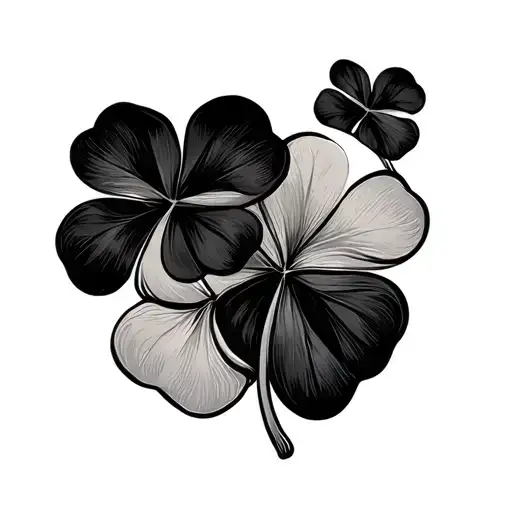 3 Four Leaf Clovers