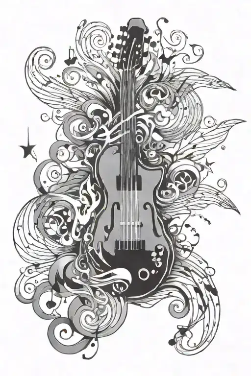 Music Themed With Smoke Swirling
