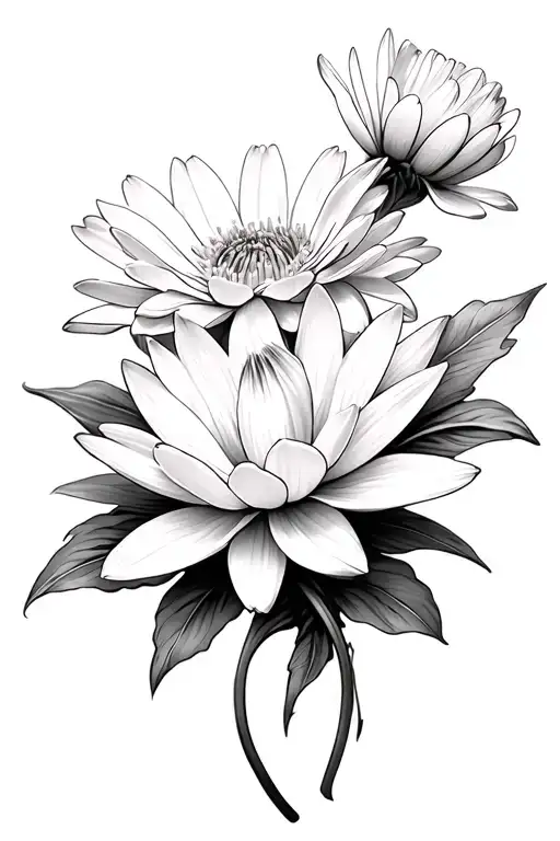 Water Lilly Daisy Cosmo Carnation Flower