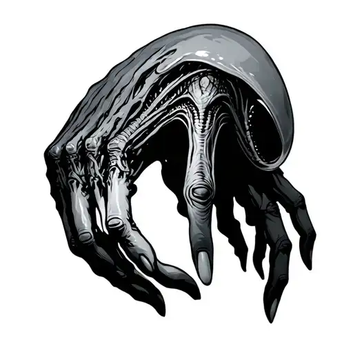 Alien Rising Hand