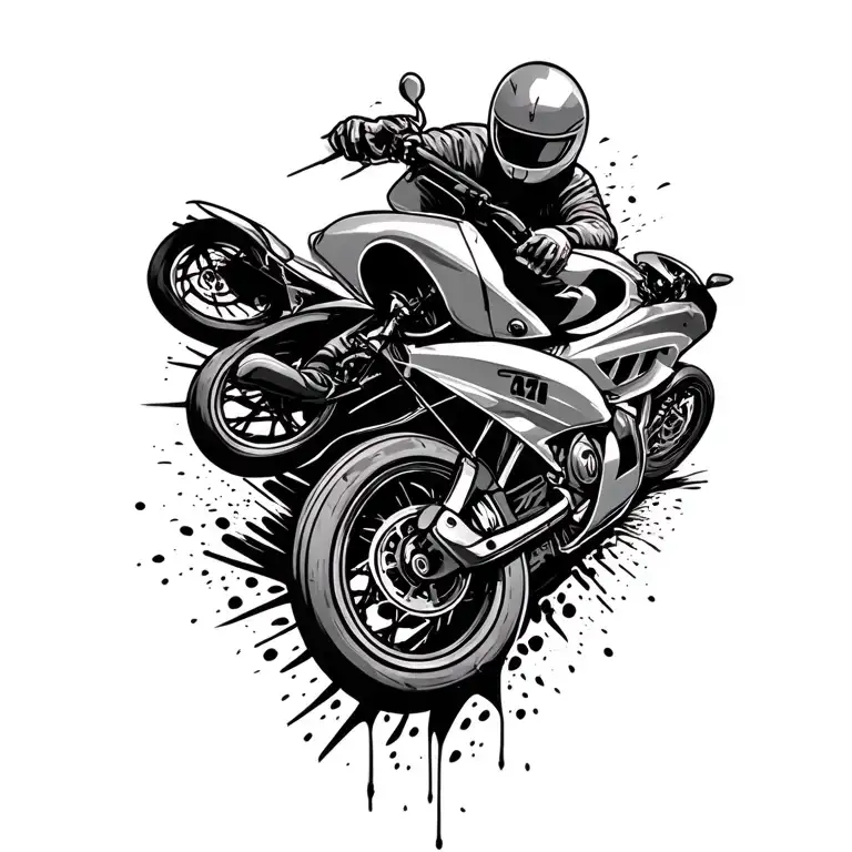 Graffiti Car Drifting And Bike Racing