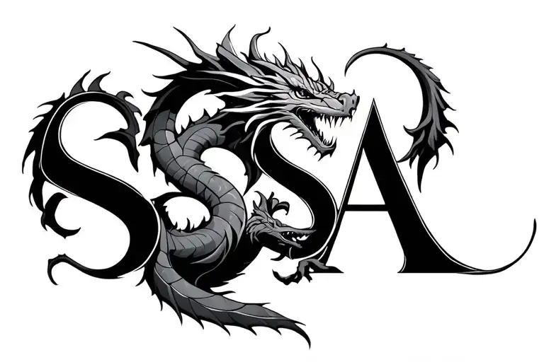 Dragons In The Shape Of The Word Sosa