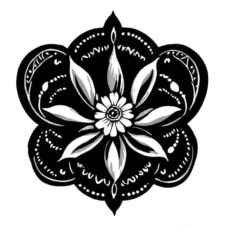 Fine Line Ornaments Hippie