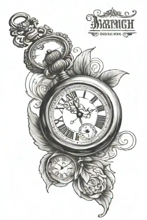 Pocket Watch And Birth Date