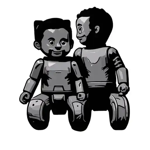 Forearm Tattoo For Father Of 2 Kids Toy Theme