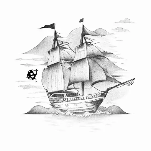 Pirate Boat Navigate To Infini