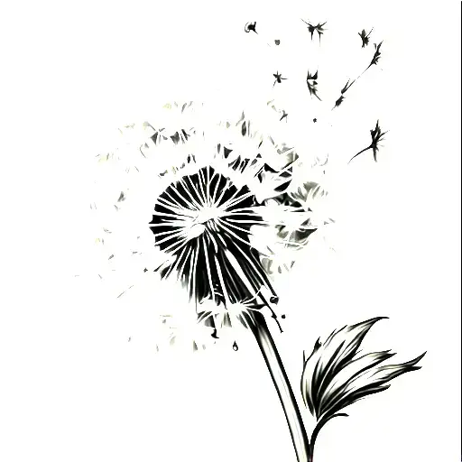 Dandelion Blowing Up The Thumb