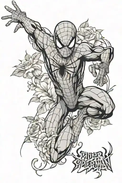 Spider-man Floral Design