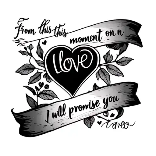 From This Moment On I Will Love You I Promise You