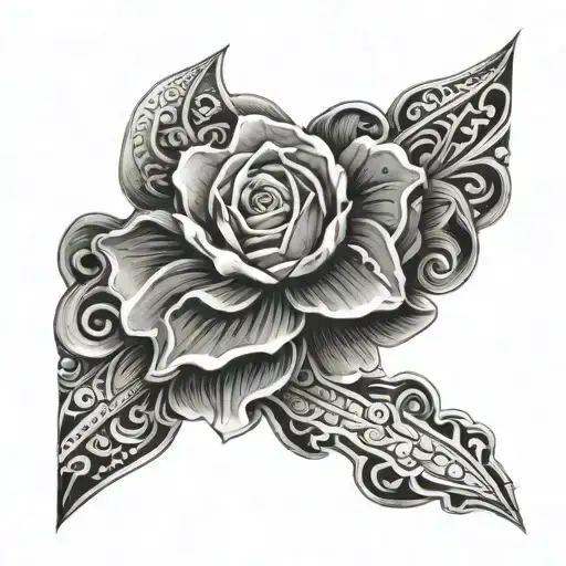 Faded Black Arm Band