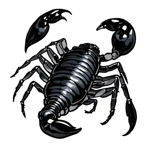 Astrological Sign Of The Fine And Female Minimalist Scorpion Representing