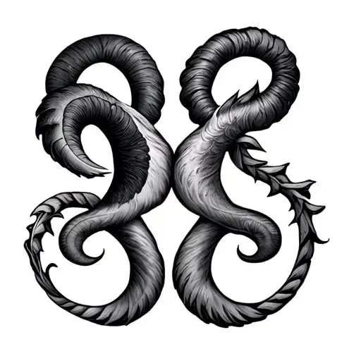 Aries And Gemini Zodiac Symbol Made