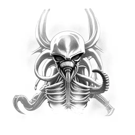 Xenomorph Running Gothic Style