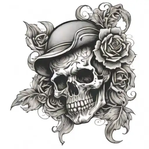 Skull Surrounded Being Thrown Nd