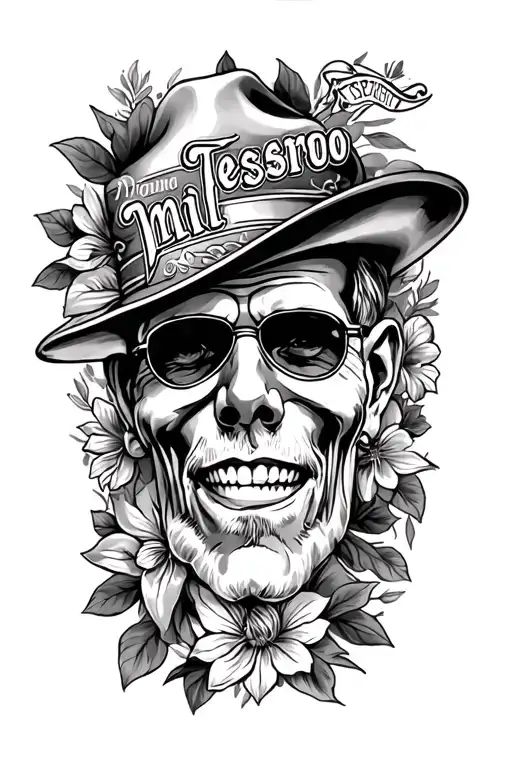 Chicano Style Memorial Tatoo For Dad Memorial With Word Mi Tesoro