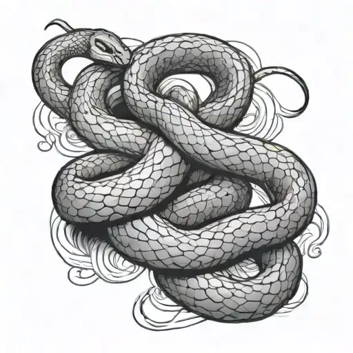 A Medium Snake For The Arm