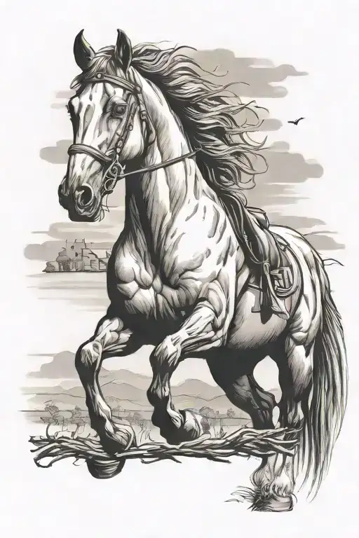 Country Horse End Of The Line